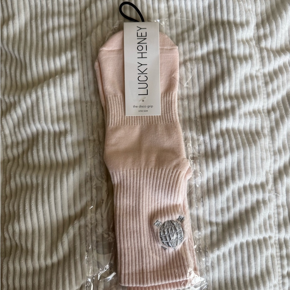 LUCKY HONEY disco ball Pilates socks